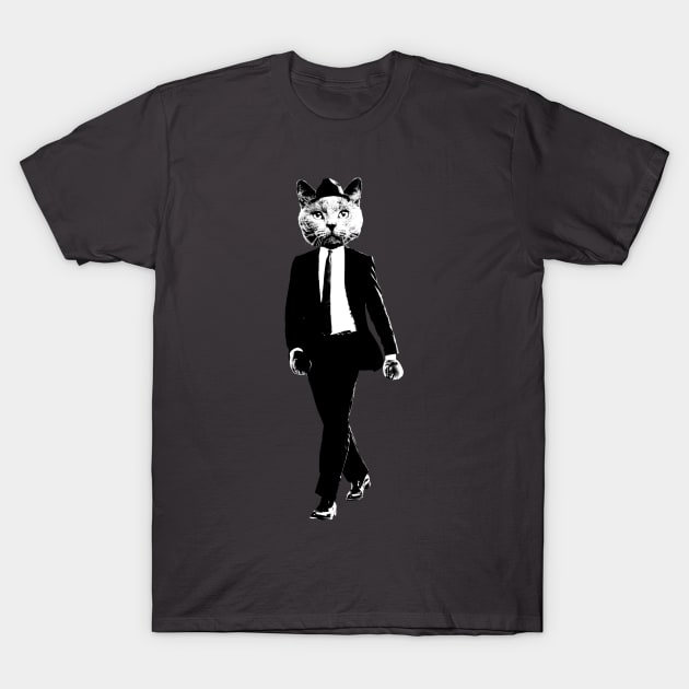 Cat in Suit T-Shirt by aaronstaples